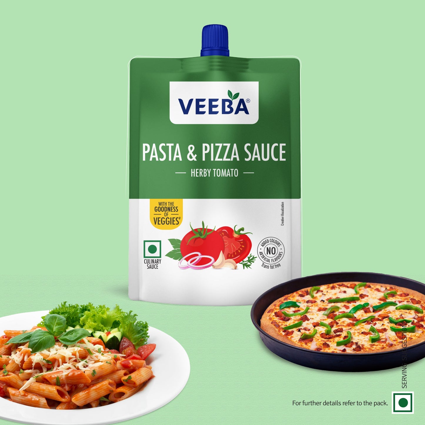 Veeba Pasta & Pizza Sauce 100G (8906069401869)