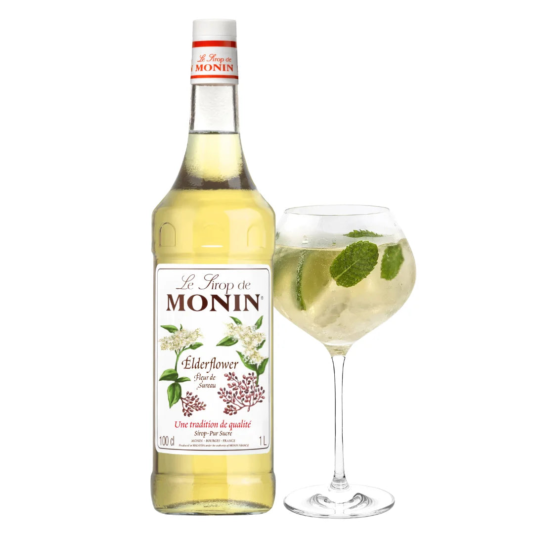 Monin Elder Flower Syrup 1 Ltr (3052911548260)