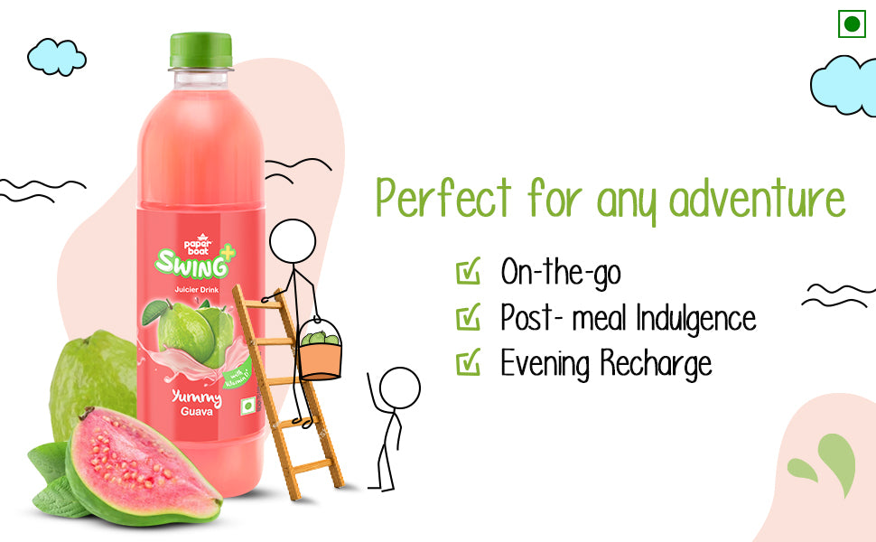 Paper Boat Swing Lush Yummy Guava Drink 600ml (8906080602726)