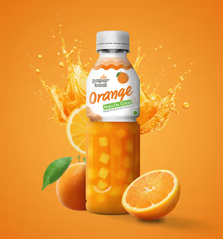 Paper Boat Orange Nata De Coco Drink 250ml (8906080604669)