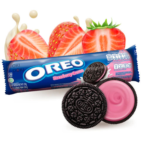 Oreo Strawberry Cream Biscut 119.6G