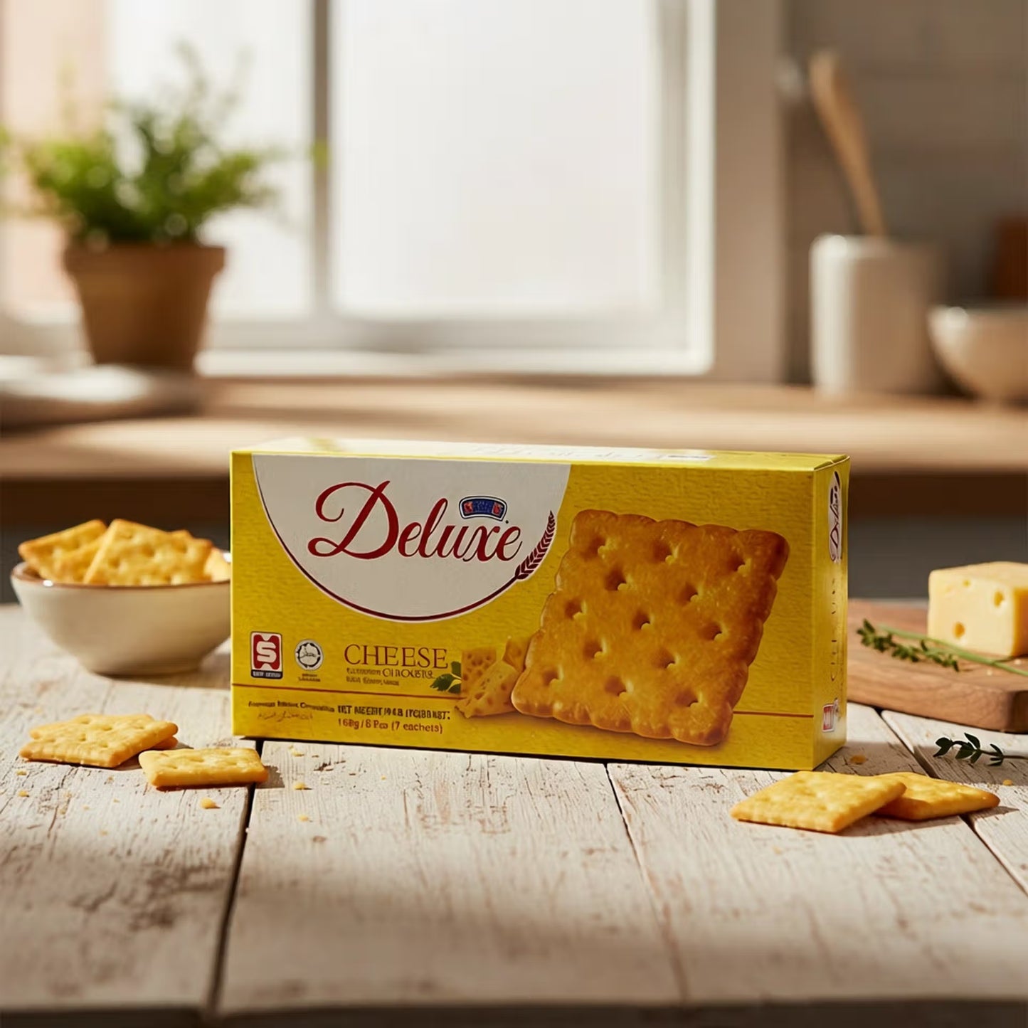 Kerk Deluxe Cheese Crackers 168GM (9556085319328)