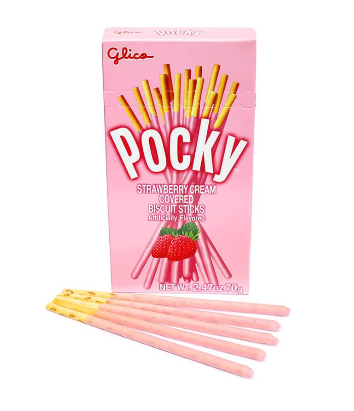 Pocky Strawberry Creme Biskuit Stik 45G